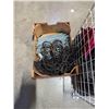 Image 3 : CAGE OF NEW BAGS AND BOX OF 1/4" READY ROD AND ZINC S HOOKS