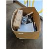 Image 1 : BOX OF STACKING TRAYS, CHEF'S CHOICE SHARPENER AND MORE