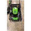 Image 2 : GREENWORKS COMBO CORDLESS BACK PACK BLOWER AND LAWN MOWER AS FOUND NO BATTERY OR CHARGER