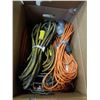 Image 2 : 2 BOXES OF EXTENTION CORDS, TROUBLE LIGHTS, TOOLS, FILES, EARPLUGS