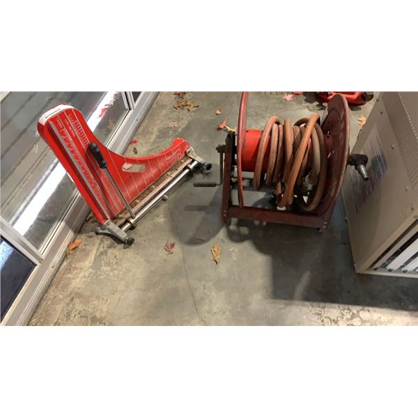 AIR HOSE REEL AND TILE CUTTER