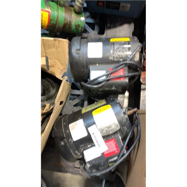 2 BALDOR 3/4 HP ELECTRIC MOTORS