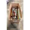 Image 1 : BOX OF TOOLS AND LARGE WRENCHES
