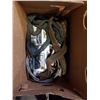 Image 2 : 2 BXOES OF WIRE CABLE COME ALONG, LOAD STRAPS, WORK GLOVES, SHOP SUPPLIES