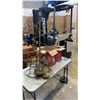 Image 1 : 3FT CHANDELIER WITH 2 BOXES OF HANGING PENDANTS
