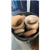 Image 3 : LOT OF PLANT POTS, BRASS BUCKET AND BIRD BNB