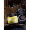 Image 3 : 2 BOXES OF WIRE BRUSH WHEELS, CUTTING WHEELS, BOOTS, LIGHTS, SHOP SUPPLIES