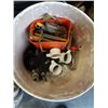 Image 8 : 2 PAILS OF PIPE FITTINGS, SHUTOFF VALVES, SHOP SUPPLIES