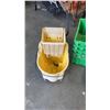 Image 2 : LOT OF TOTES, BINS, MOP BUCKET AND WRINGER
