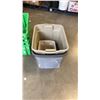 Image 3 : LOT OF TOTES, BINS, MOP BUCKET AND WRINGER