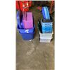 Image 1 : LOT OF TOTES AND BINS WITH LIDS
