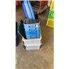 Image 2 : LOT OF TOTES AND BINS WITH LIDS