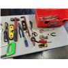 Image 3 : HOME DEPOT TOOLBOX WITH CONTENTS, TOOLS, HAMMERS, WOOD PLANE, PRY BAR