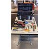 Image 1 : TACTIX TOOLBOX WITH CONTENTS, TOOLS, WRENCHES, MEASURING TAPE