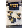 Image 1 : DEWALT 20V MAX CORDLESS TOOL SET - INCLUDES 2 IMPACT GUNS, 2 BATTERIES AND CHARGER - TESTED WORKING