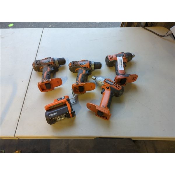 LOT OF 18V AND 24V RIDGID CORDLESS TOOLS NO BATTERY OR CHARGER