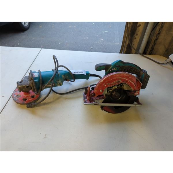 MAKITA  ANGLE GRINDER AND MAKITA CORDLESS CIRCULAR SAW
