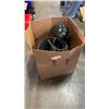 Image 1 : BOX OF HELMETS - MOTORCYCLE AND DIRT BIKE