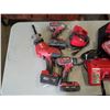 Image 2 : MILWAUKEE M18 CORDLESS TOOL SET - INCLUDES HACKZALL, IMPACT DRIVER, DRILL / DRIVER, M18 RED LITHIUM 