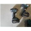 Image 3 : MAKITA 18V CORDLESS TOOLSET - INCLUDES 2 IMPACT DRIVERS, 2 BATTERIES AND CHARGER - TESTED WORKING