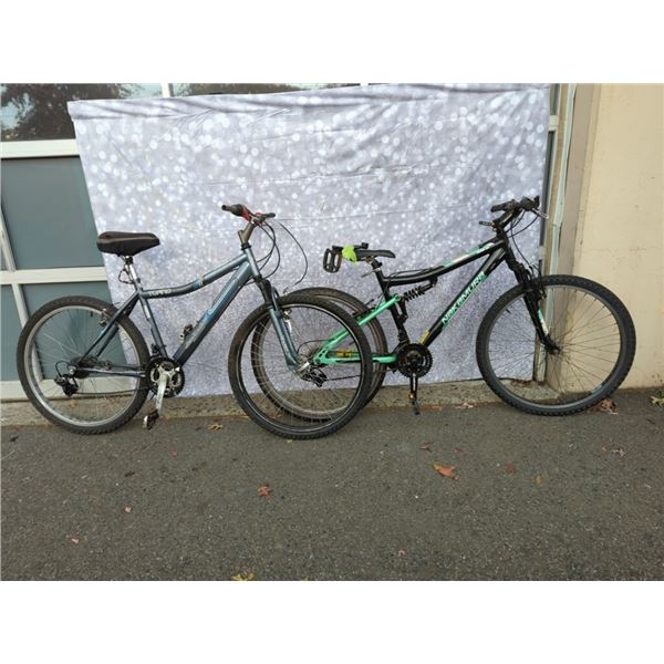 BLACK NAKAMURA  AND GREY INFINITY BIKES