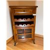 Image 1 : Oak Wine Rack Storage 35H x 20W x 18D