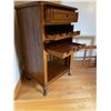 Image 2 : Oak Wine Rack Storage 35H x 20W x 18D
