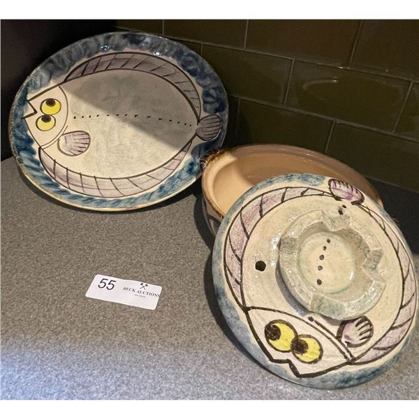 Picasso Style Fish Pottery