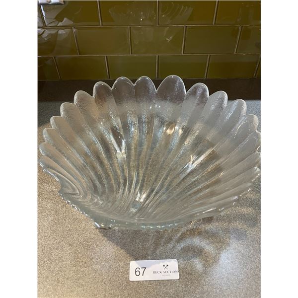 Large Sea Shell Salad Bowl 13"