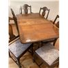 Image 1 : Georgian Oak Dining Table With 6 Chairs Including Captains Chair 57 x 34.5