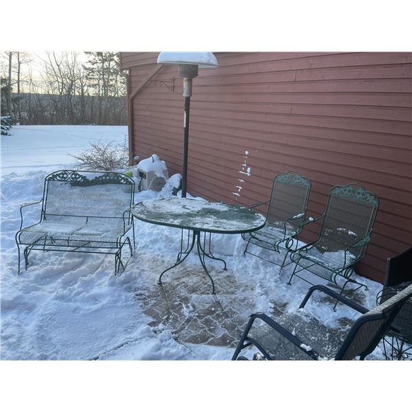 Metal Chair Tables Bistro Style