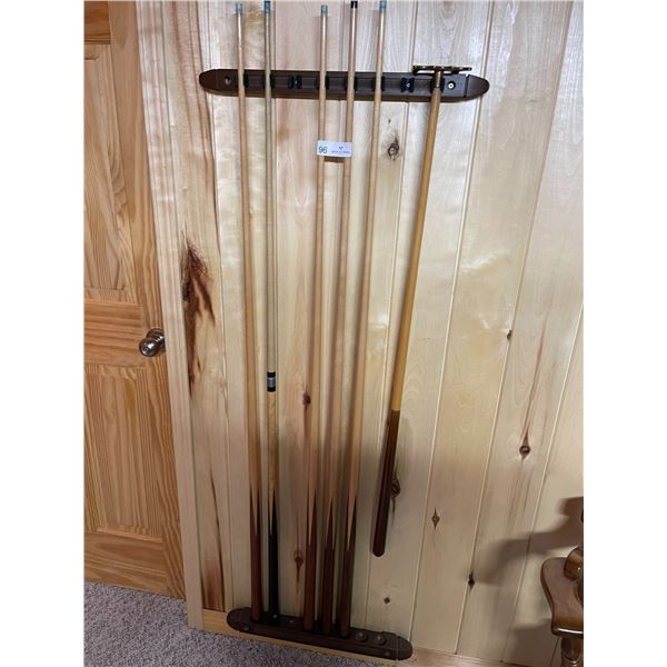 Pool Cues and Hangers