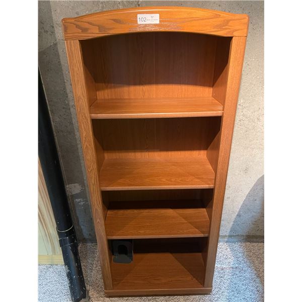 Oak Book Shelf 56H x 23W x 13D