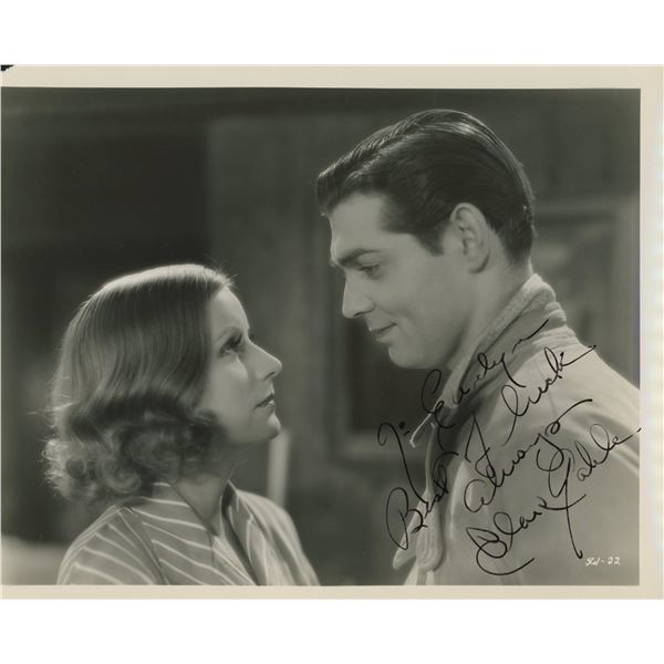 Clark Gable signed movie photo