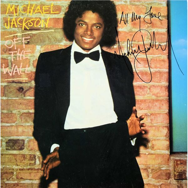 Michael Jackson signed Off The Wall album