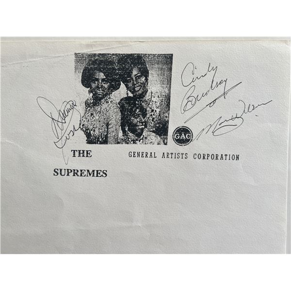 The Supremes signed promo flat