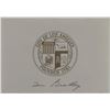 Image 1 : Tom Bradley signed inaugural invitation