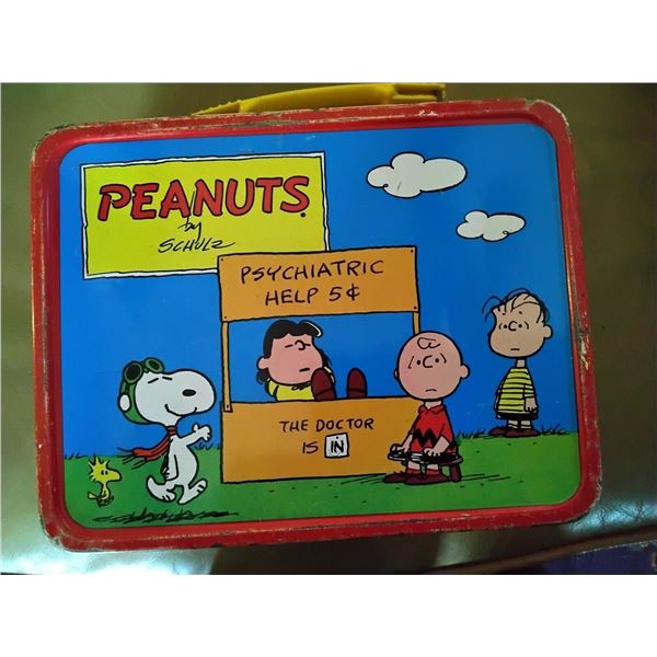 Peanuts Vintage Metal Lunchbox