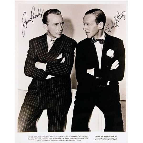 Bing Crosby and Fred Astaire signed movie photo