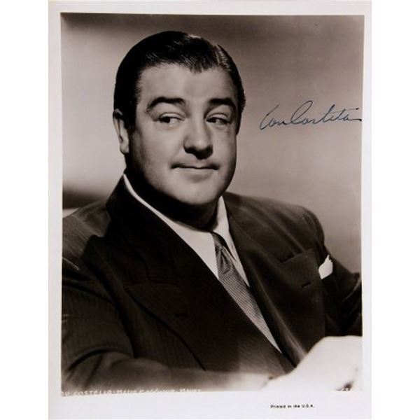 Lou Costello signed portrait photo