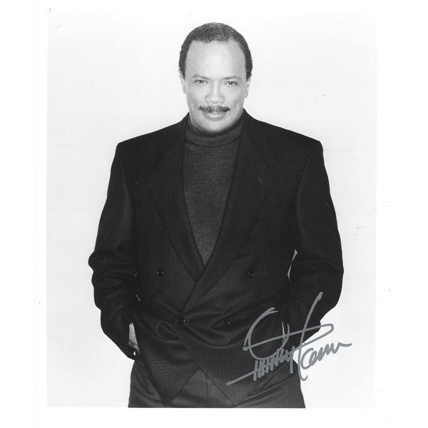 Quincy Jones signed photo