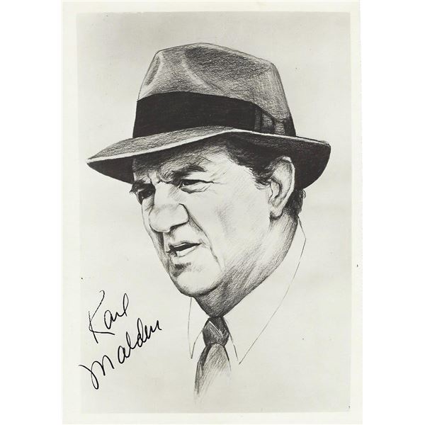 Karl Malden signed photo