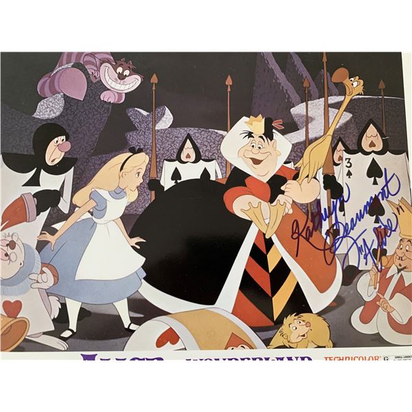 Walt Disney's Alice In Wonderland Signed Lobby Card