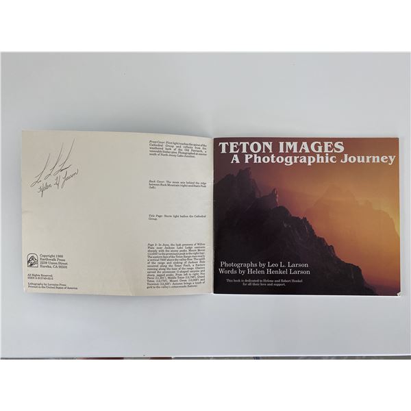 Teton Images signed book