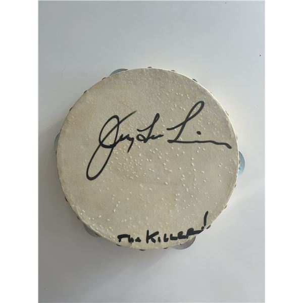 Jerry Lee Lewis signed tambourine