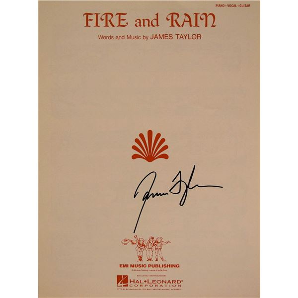 James Taylor signed sheet music