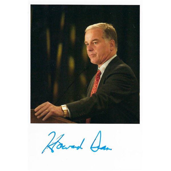 Howard Dean signed photo