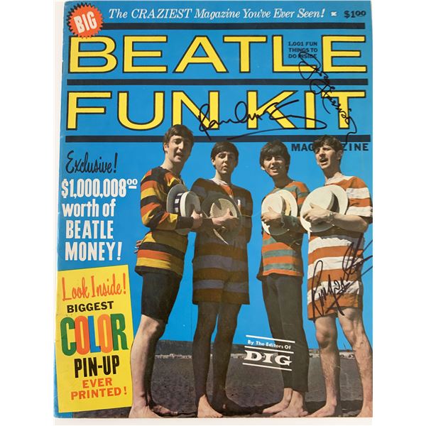 Beatle Fun Kit Signed Magazine