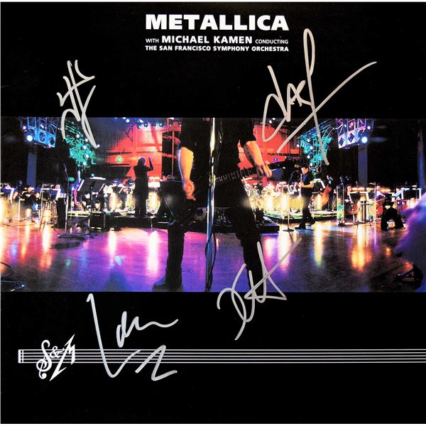 Metallica band signed S&M album