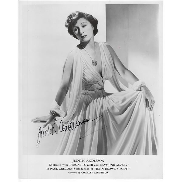 Judith Anderson Signed Photo